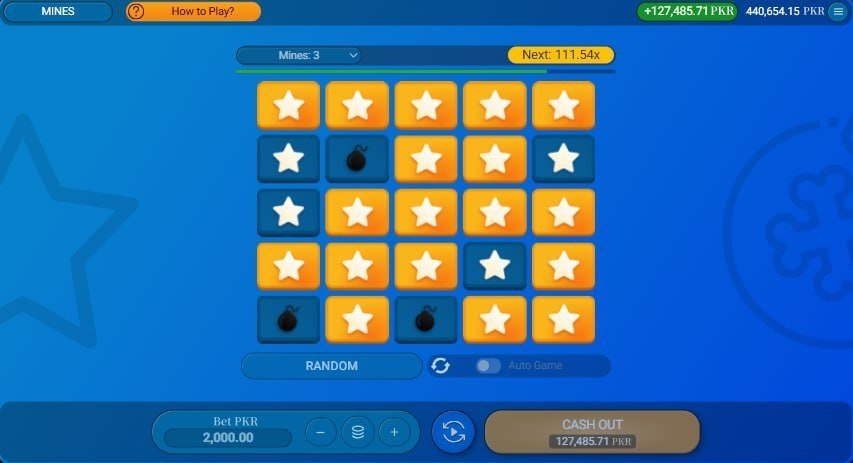 Another daily 111.54x win using consistent 3-mine method on SPRIBE Mines – player result from 777E 2025